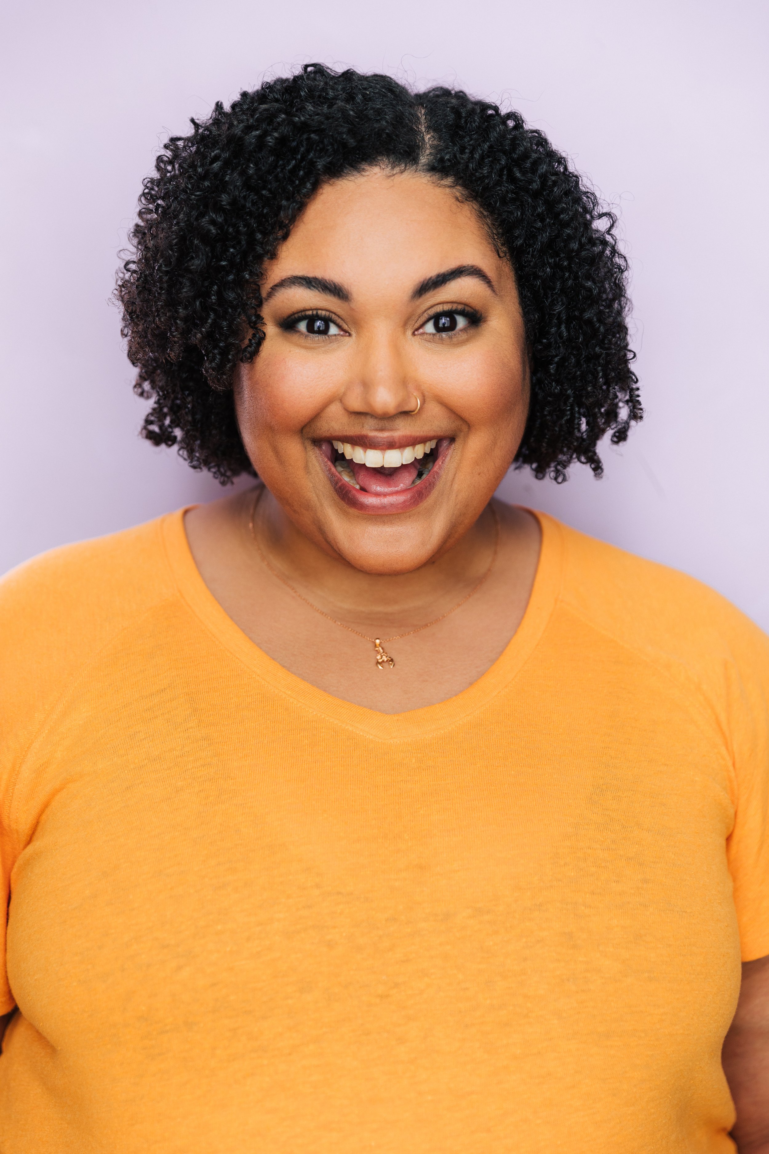 Shanna McRae mid-laugh